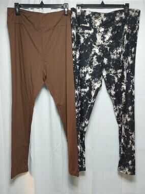 LuLaRoe TC2 Multicolor High-Waist Ankle Leggings 2 Pack #J17